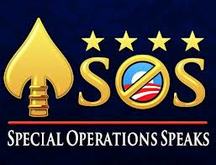 Sspecial Operations Speaks (SOS) logo and clickable link to the SOS website.